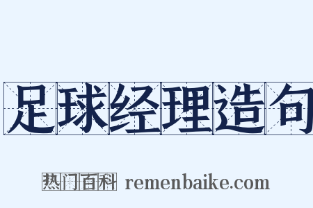 足球经理造句是什么意思的图片